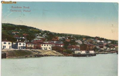 Romania Noua ( Cadrilater ) - Turtucaia - Portul - circulata 1914 foto