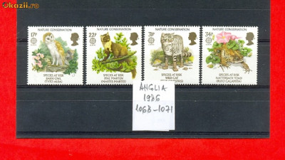 8=ANGLIA 1986 Mi 1068-1071 MNH foto