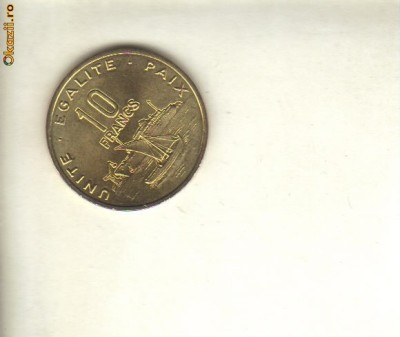 bnk mnd Djibouti 10 franci 2004 , necirculata foto