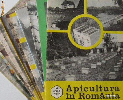 APICULTURA IN ROMANIA,colectie completa pe anul 1982 (stuparit,albinelor,stuparului,albinarit) 8 lei/revista foto