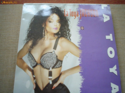 LA TOYA JACKSON 1988 disc vinyl lp muzica synth pop dance teldec germany VG+ foto