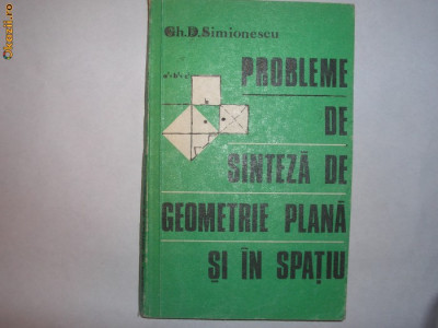 Probleme de sinteza geometrie plana si in spatiu foto