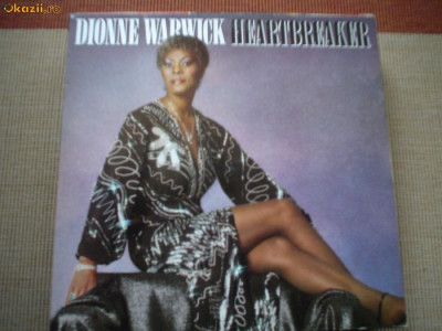 Dionne Warwick Heartbreaker 1982 disc vinyl lp muzica soul disco pop funk vg+ foto