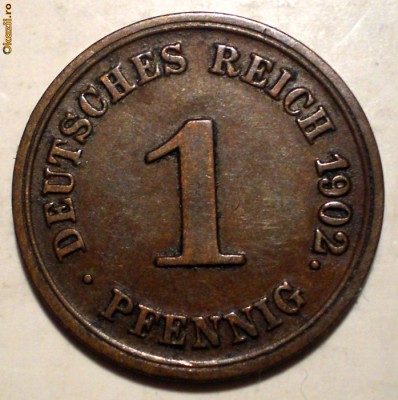 E.234 GERMANIA 1 PFENNIG 1902 G RARA foto