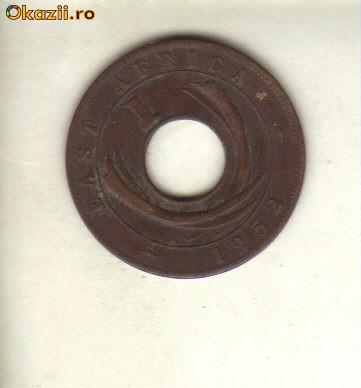 bnk mnd East Africa 1 cent 1952 H foto