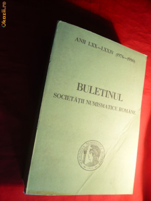 Buletinul Societatii Numismatice Romane 1976-1980 foto