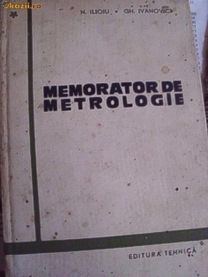 MEMORATOR DE METROLOGIE foto