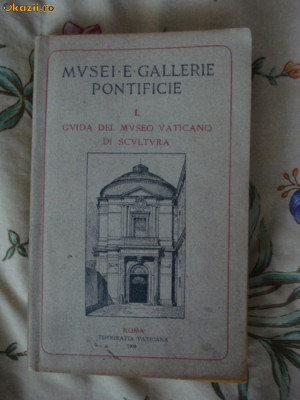 Guida del Museo Vaticano di Scultura ghid muzeu Vatican Roma Rome 1908 foto