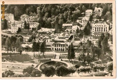 CP 210-11 Slanic-Moldova -Vedere -RPR -circulata 1954 -sepia -starea care se vede foto