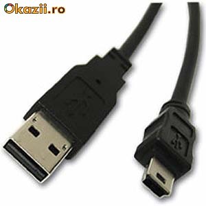 **cablu trasfer date USB - mini USB 80cm (532) foto