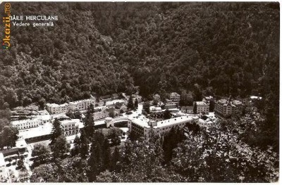 CP 210-49 Baile Herculane -Vedere generala -RPR -circulata 1959 -starea care se vede foto
