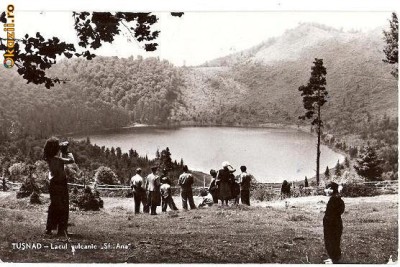 CP 210-61 Tusnad -Lacul vulcanic ,,Sf.Ana&amp;quot; -RPR -circulata 1962 -starea care se vede foto