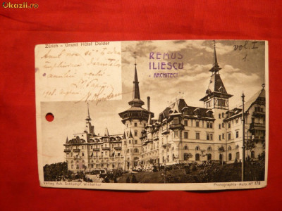 Carte Postala circ. cu Spic de Grau 2x3 Bani 1908 foto