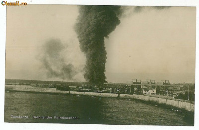 2343 - CONSTANTA, Incendiu - old postcard, real PHOTO - unused foto