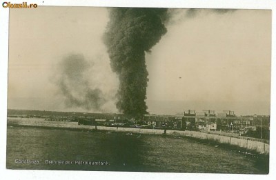 2343 - CONSTANTA, Incendiu - old postcard, real PHOTO - unused foto