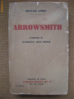 Sinclair Lewis - Arrowsmith (in limba franceza) foto