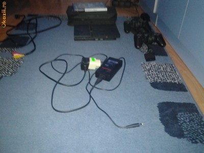 playstation 2+100 jocuri foto