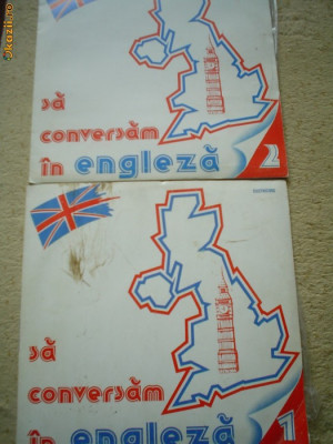 Sa conversam in Engleza disc 1 + 2 doua discuri vinyl keep up your english VG+ foto