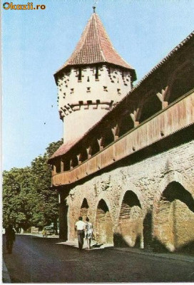 CP 212-11 Sibiu. Turnul dulgherilor(sec. XIV) -necirculata -starea care se vede foto