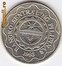Moneda Filipine 5 Piso 1997 - KM#272 BU (perfect necirculata) foto