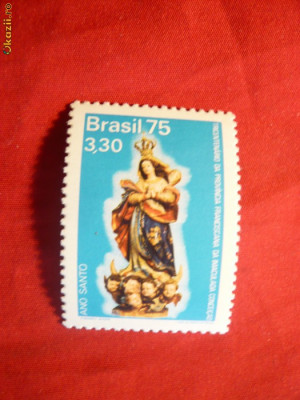 Serie- Anul Sfant 1975 Brazilia ,1val. foto