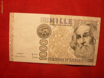 Bancnota 1000 Lire 1982 ITALIA , cal.Buna-F.Buna foto