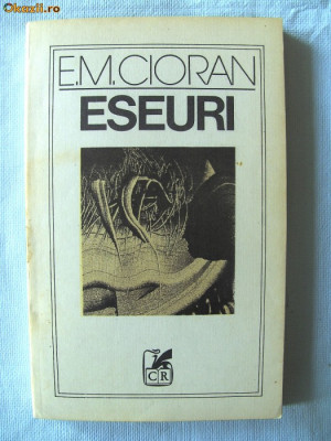 Biblioteca de filozofie: &amp;quot;ESEURI&amp;quot;, E. M. Cioran, 1988 foto