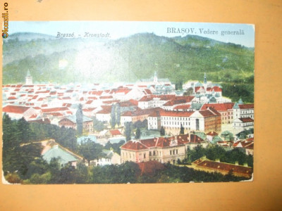 Carte Postala Brasov vedere generala foto