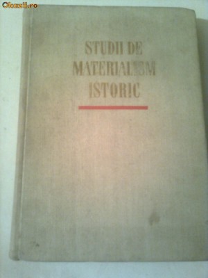 STUDII DE MATERIALISM ISTORIC foto