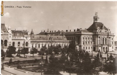 CPI (B457) ORADEA, PIATA VICTORIEI, CIRCULATA 1966, EDITURA MERIDIANE, STAMPILE, TIMBRU foto