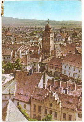 CPI (B481) SIBIU, VEDERE, CIRCULATA 26.07.1963, EDITURA MERIDIANE, STAMPILE, TIMBRU foto