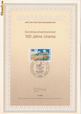 4.Carton de prezentare Germania 1988 foto