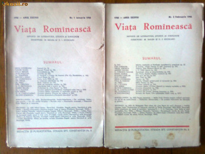 Revista Viata Romanesca nr 1 Ianuarie 1946 foto