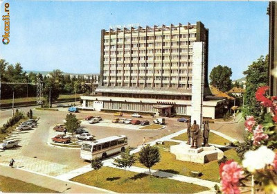 CP 213-74 Cluj-Napoca. Hotel ,,Napoca&amp;quot; -circulata 1986 -starea care se vede foto