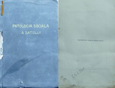 Monografia comunei Fibis , Timis , 1934 , 90 fotografii , manuscris nepublicat foto