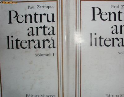 Pentru arta literara I-II-Paul Zafaripol foto