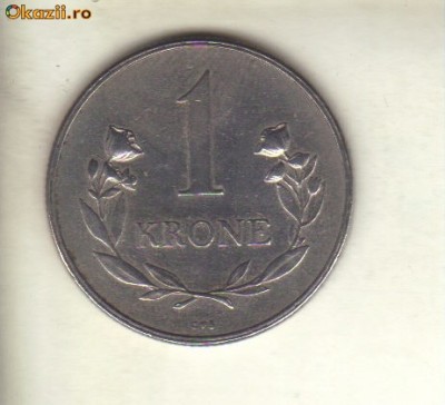 bnk mnd Groenlanda 1 coroana 1960 foto