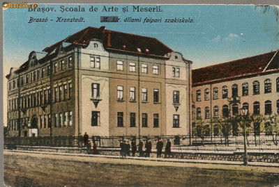 Brasov - Scoala de Arte si Meserii - 1918 foto