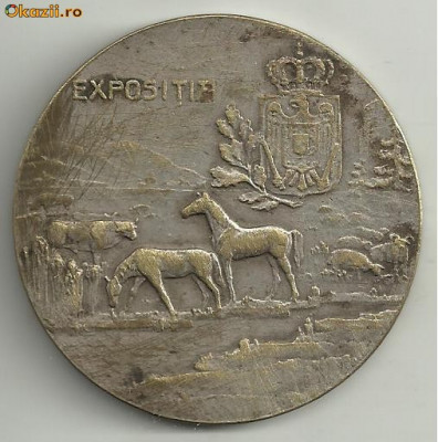 Medalia EXPOSITIA CAMERA DE AGRICULTURA - circa 1910 foto