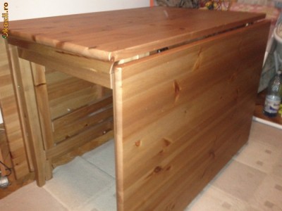 Masa Extensibila Ikea Din Lemn Masiv De Pin Arhiva Okazii Ro
