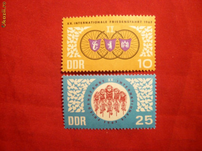 Serie- Ciclism -1967 DDR, 2 val. foto