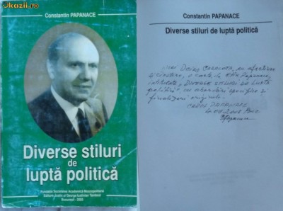 C. Papanace , Diverse stiluri de lupta , 2005 , cu autograful lui Carol Papanace foto
