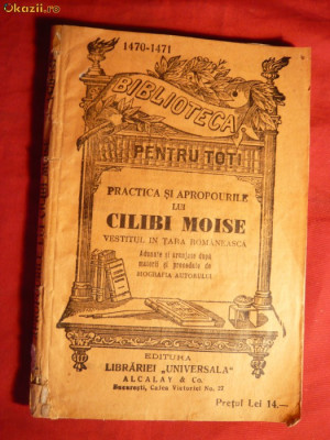 Cilibi Moise -vestitul in Tara Romaneasca - ed. 1936 foto