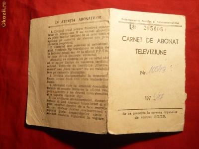 Carnet Abonat Televiziune cu 12 Timbre Fiscale foto