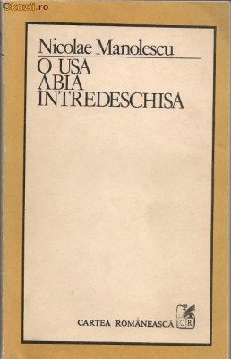 Nicolae Manolescu - O usa abia intredeschisa foto