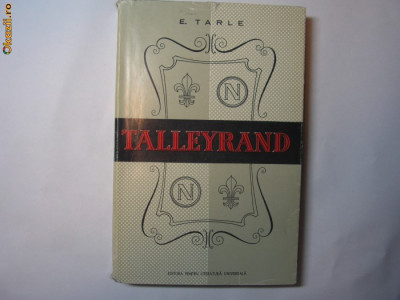 E. TARLE - TALLEYRAND,ll4,RF12/4 foto