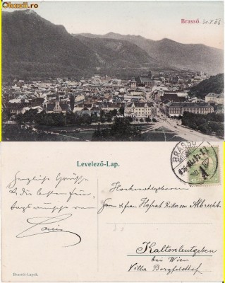 Brasov -Vedere generala-clasica - rara foto
