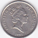 Moneda Noua Zeelanda 5 Centi 1995 - KM#60 XF foto