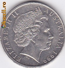 Moneda Australia 20 Centi 1999 - KM#403 XF foto