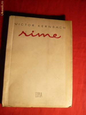 Victor Kernbach - Rime -Prima Ed. 1956 ESPLA foto